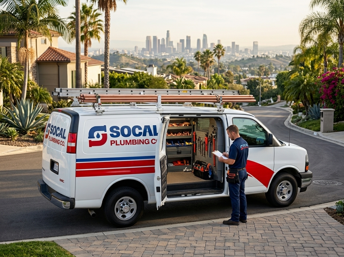 SoCal Plumbing Co service van